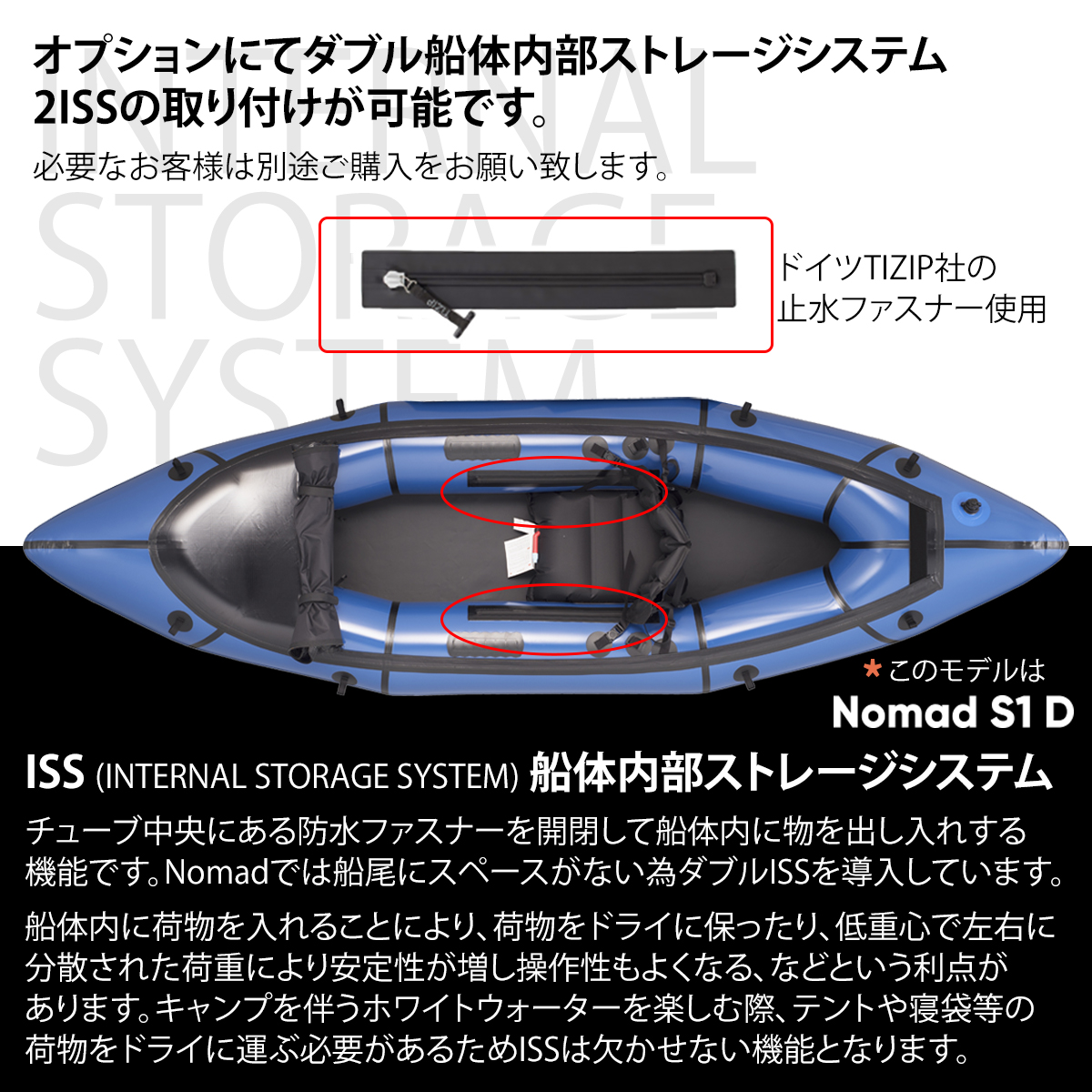 船体内部 ストレージ Nomad用 2ISS Internal Storage System